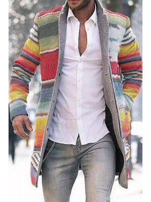 Men's Long Cardigan Casual Long Sleeve Coat