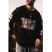 Crew Neck Pullover Printed Sweatshirt