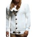 Men's Stand Collar Winter Warm Casual Wool Collar Sweater