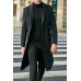 Men's thick woolen coat long coat